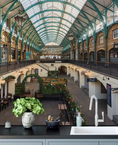 luostari puutarha lukituksen tapetti