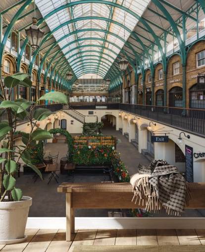 Klostergarten in Lockdown-Tapete