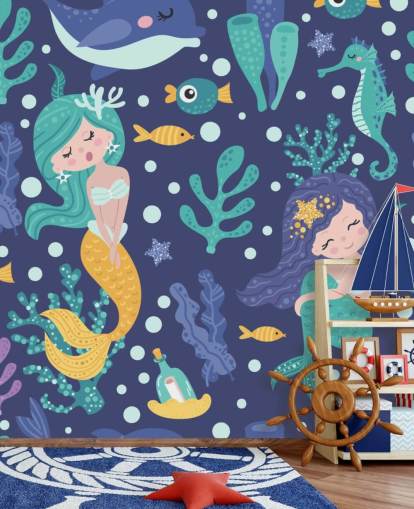 blue mermaid wallpaper blue mermaid wallpaper