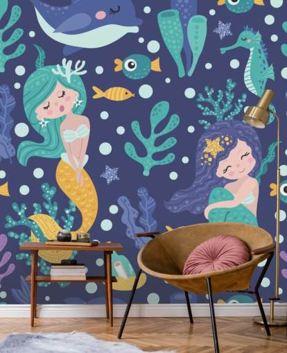 blue mermaid wallpaper blue mermaid wallpaper