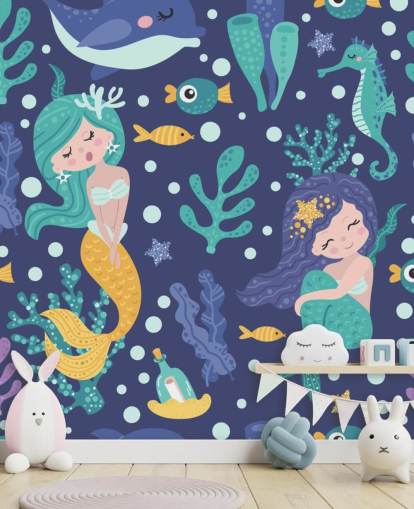 blue mermaid wallpaper blue mermaid wallpaper
