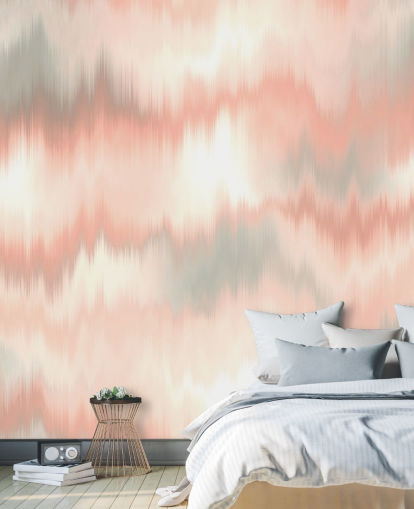 peach, white and grey tie dye wallpaper