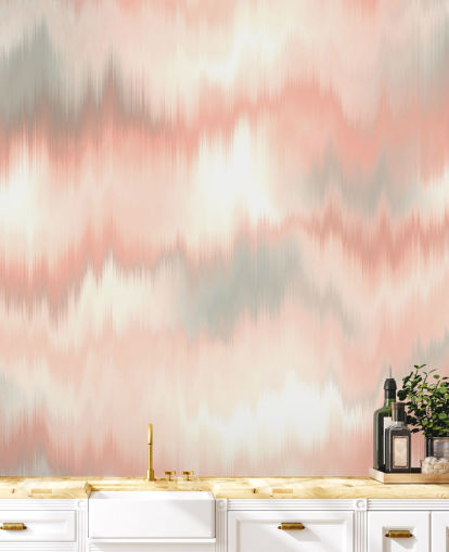 perzik, wit en grijs tie dye behang perzik, wit en grijs tie dye behang