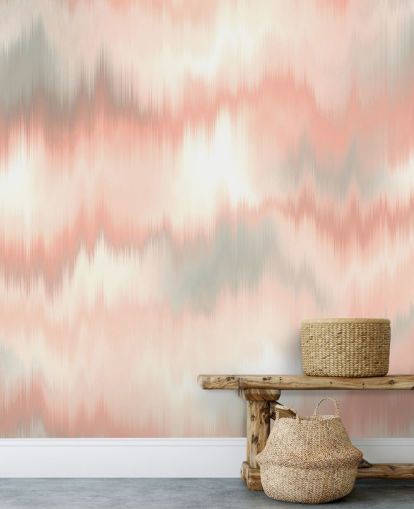 peach, white and grey tie dye wallpaper