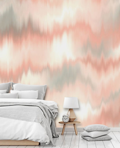 perzik, wit en grijs tie dye behang perzik, wit en grijs tie dye behang