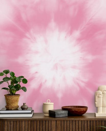 roze en wit tie dye behang roze en wit tie dye behang