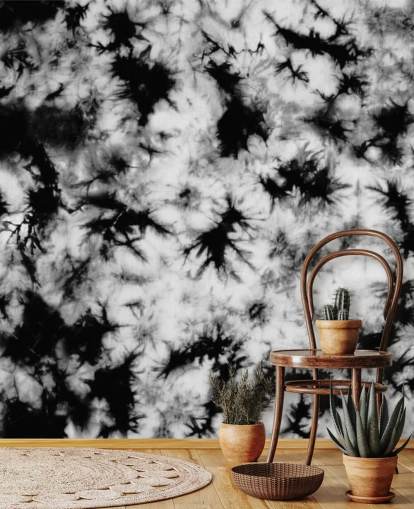 black and white tie dye wallpaper