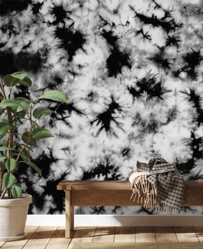 black and white tie dye wallpaper