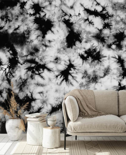 black and white tie dye wallpaper