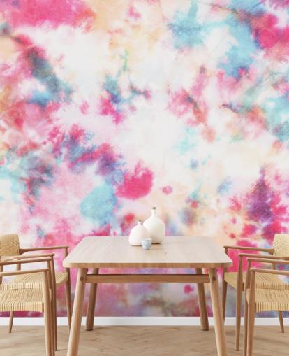 papier peint coloré tie dye