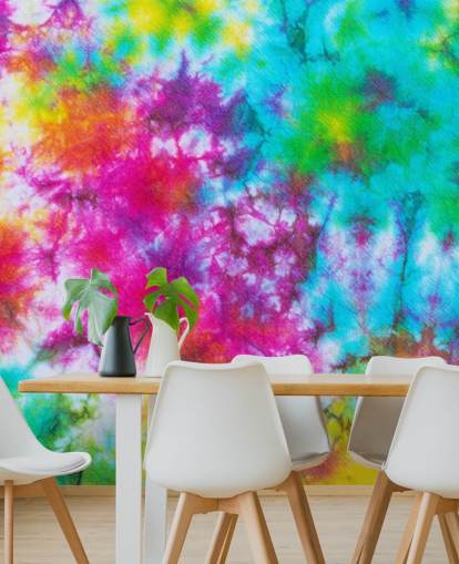 multicoloured tie dye wallpaper