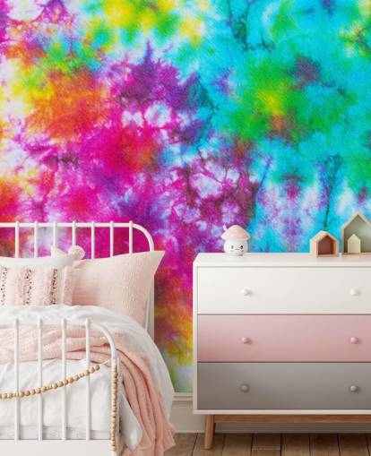 veelkleurig tie dye behang veelkleurig tie dye behang