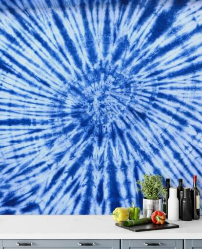 papier peint tourbillon tie dye bleu papier peint tourbillon tie dye bleu