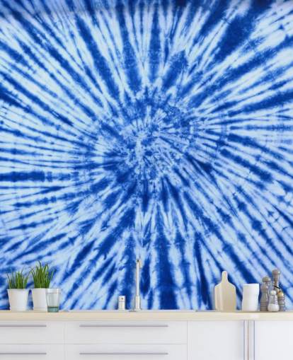 papel tapiz de remolino azul tie dye