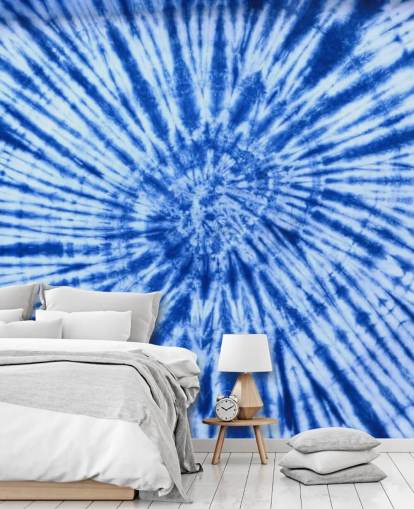 papel tapiz de remolino azul tie dye