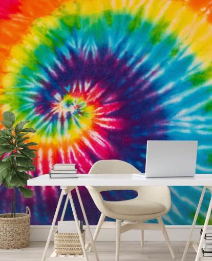 papier peint tourbillon coloré