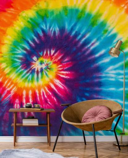 kleurrijk swirl behang