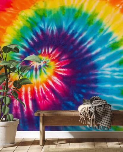 kleurrijk swirl behang
