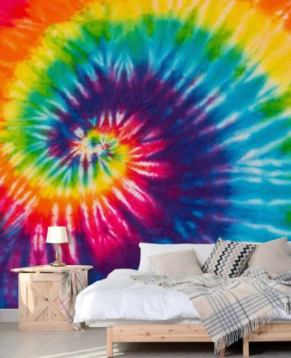 kleurrijk swirl behang