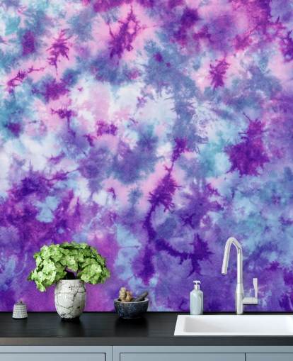 purple, pink and blue tie dye wallpaper