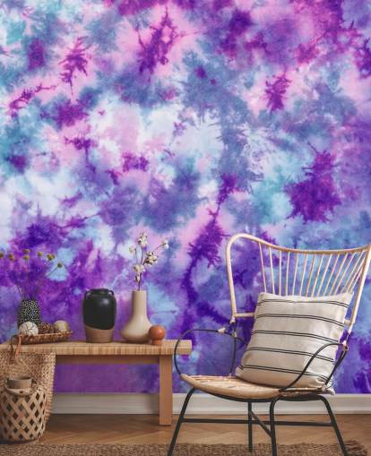 purple, pink and blue tie dye wallpaper