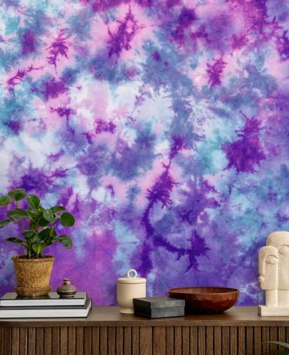 paars, roze en blauw tie dye behang paars, roze en blauw tie dye behang