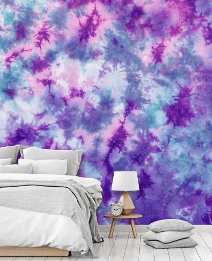 purple, pink and blue tie dye wallpaper