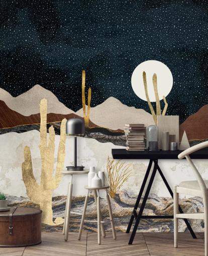 marmer en goud woestijnbehang marmer en goud woestijnbehang