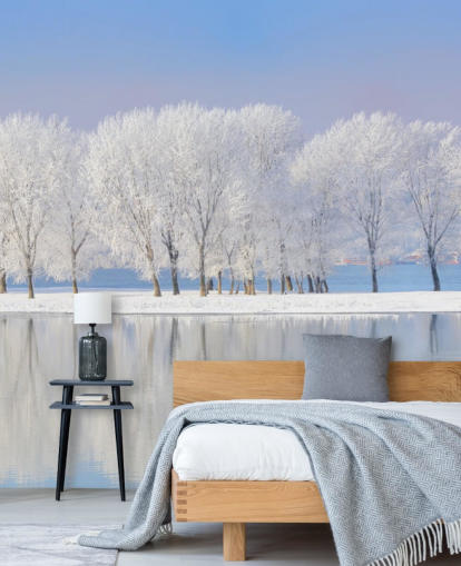 Fondo de pantalla de Frosty Tree Island