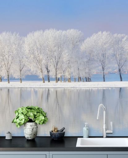 Carta da parati Frosty Tree Island