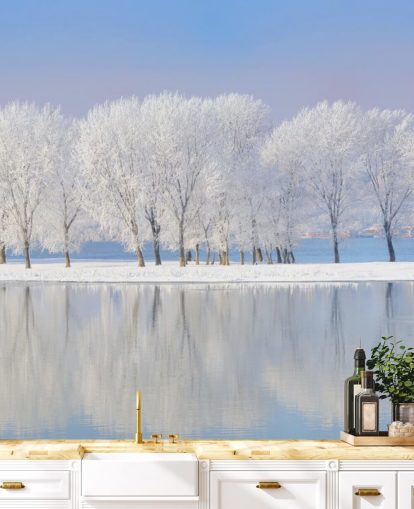 Frosty Tree Island Taustakuva