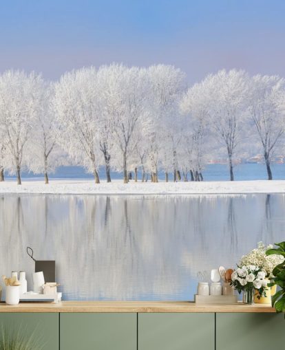 Frosty Tree Island Wallpaper Frosty Tree Island Wallpaper