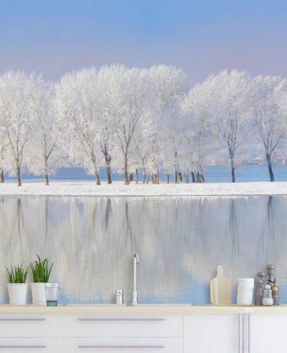 Papel de Parede Frosty Tree Island