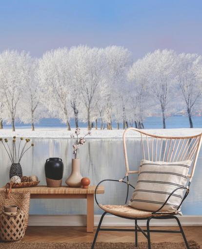 Frosty Tree Island behang