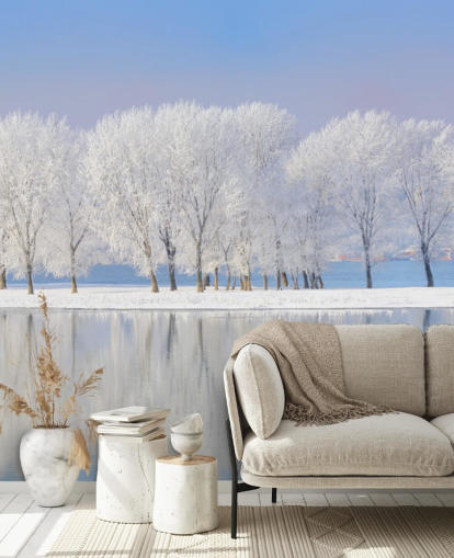 Carta da parati Frosty Tree Island