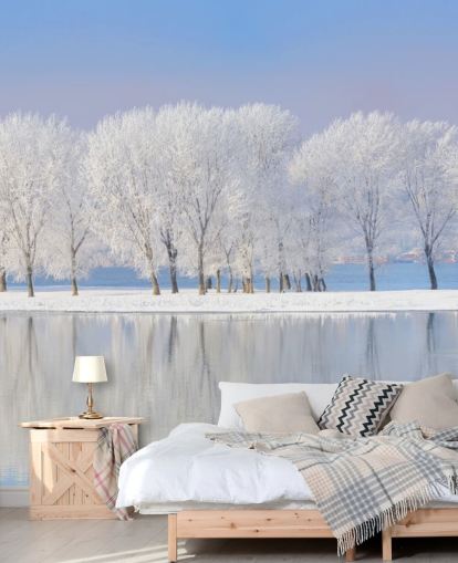 Frosty Tree Island Bakgrunn