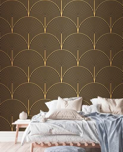 black and gold coloured mermaid scales wallpaper black and gold coloured mermaid scales wallpaper
