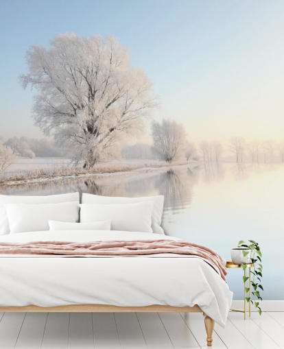 Frosty Elv Veggmaleri Frosty Elv Veggmaleri