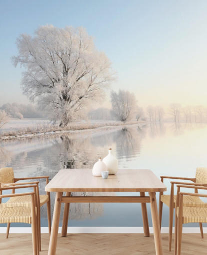 Frosty River Wall Mural