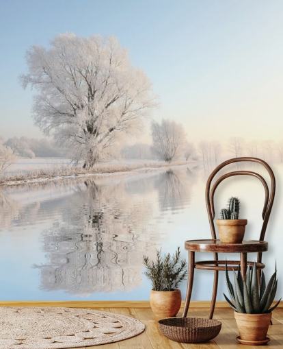 Papier Peint Fresque Frosty River Papier Peint Fresque Frosty River