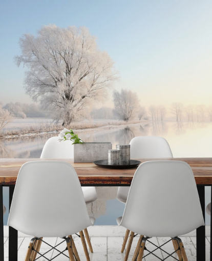 Frosty River Wall Mural