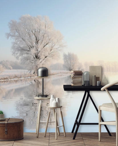 Frosty River -seinämaalaus