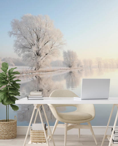 Frosty River Vægmaleri