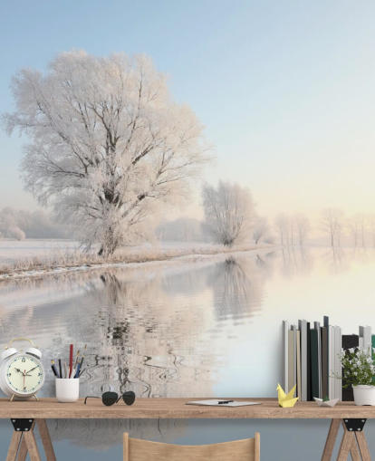 Frosty River Wall Mural