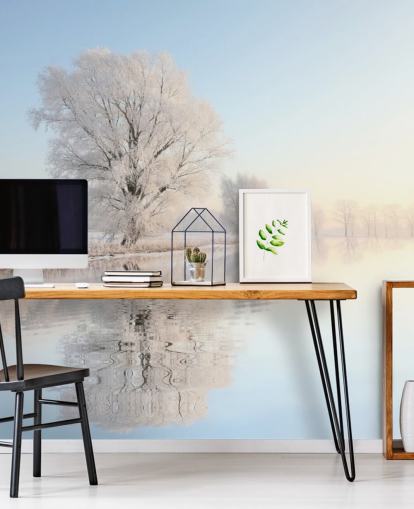 Frosty River Wall Mural