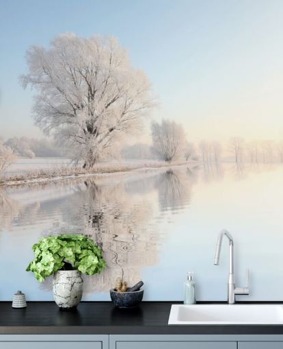 Frosty River Wall Mural