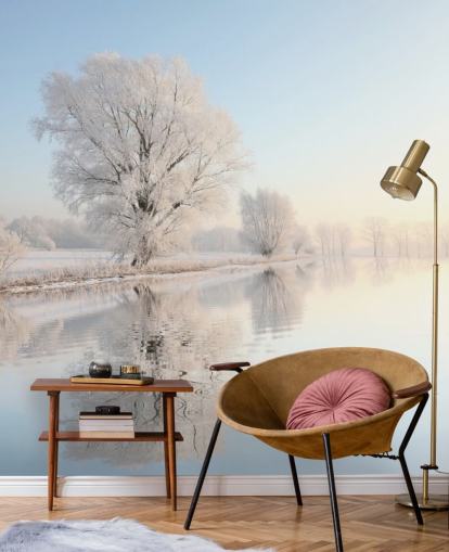 Frosty River Muurschildering