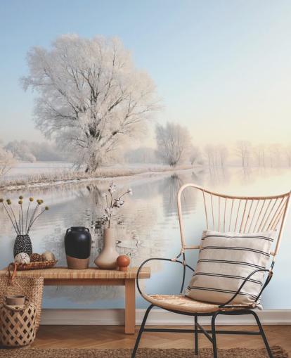 Frosty River Wall Mural