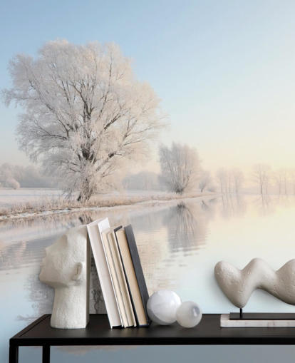 Papier Peint Fresque Frosty River Papier Peint Fresque Frosty River