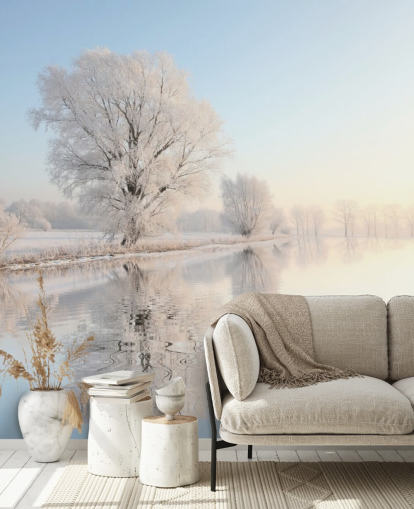 Frosty River Wall Mural